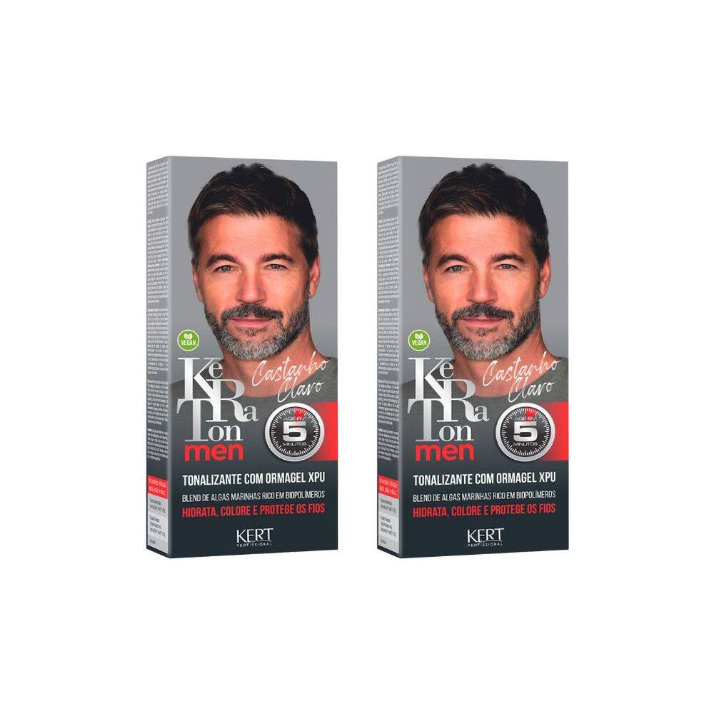 Coloração Keraton Men Cast Claro - Kit C/ 2un