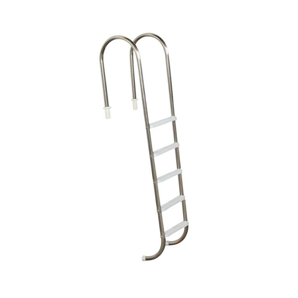 Escada para Piscina Marinheiro 1 1/2`` em Aço Inox 5 Degraus Anatômicos em ABS - Sodramar