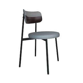 Cadeira Kyta Fixa com 4 Pés 50 X 44,7 X 83,8 Cm com 1 Unidade Cinza Claro/Preto