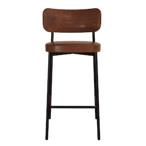Banqueta Alloa Fixa com 4 Pés 50 X 44,7 X 163,5cm com 1 Unidade Whisky/Preto Epoxi