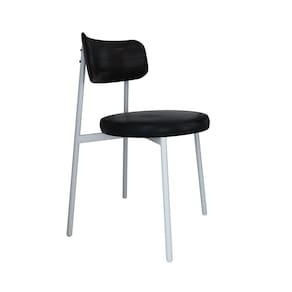 Cadeira Kyta Fixa com 4 Pés 50 X 44,7 X 83,8 Cm com 1 Unidade Preto/Branco