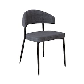 Cadeira Bless Fixa com 4 Pés 55 X 52,5 X 77,5 Cm com 1 Unidade Grafite/Preto