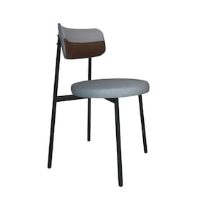 Cadeira Kyta Fixa com 4 Pés 50 X 44,7 X 83,8 Cm com 1 Unidade Cinza Claro/Preto