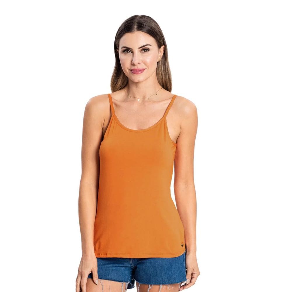 Blusa Feminina Alça Básica Viscolycra