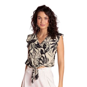 Blusa Feminina Cavada Estampa Floral