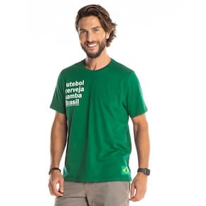 Camiseta do Brasil Futebol Cerveja Samba
