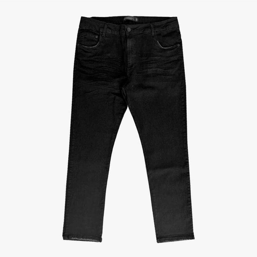 Calça Masculina Jeans Plus Size Preta