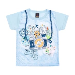 Camiseta Bebê Menino Manga Curta Estampada Click
