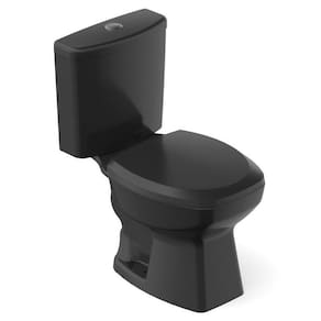 Kit 2 Vaso Sanitários com Caixa Acoplada e Assento Soft Close Thema Incepa Preto Brilhante