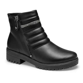 Bota Feminina Mississipi Cano Curto Preta Strass