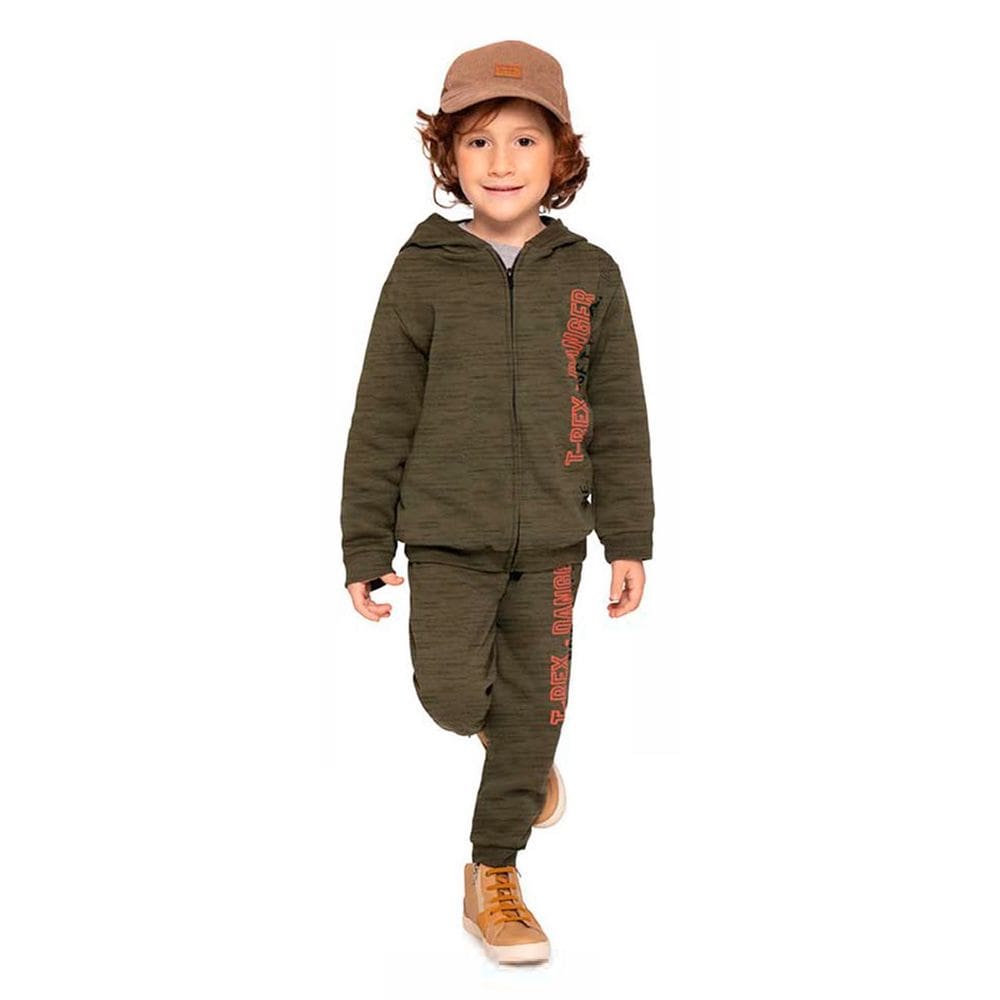 Conjunto Moletom Infantil Menino Rex Danger