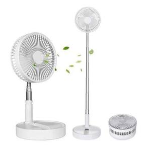 Ventilador Silencioso Retrátil Portátil Usb Branco Dobrável
