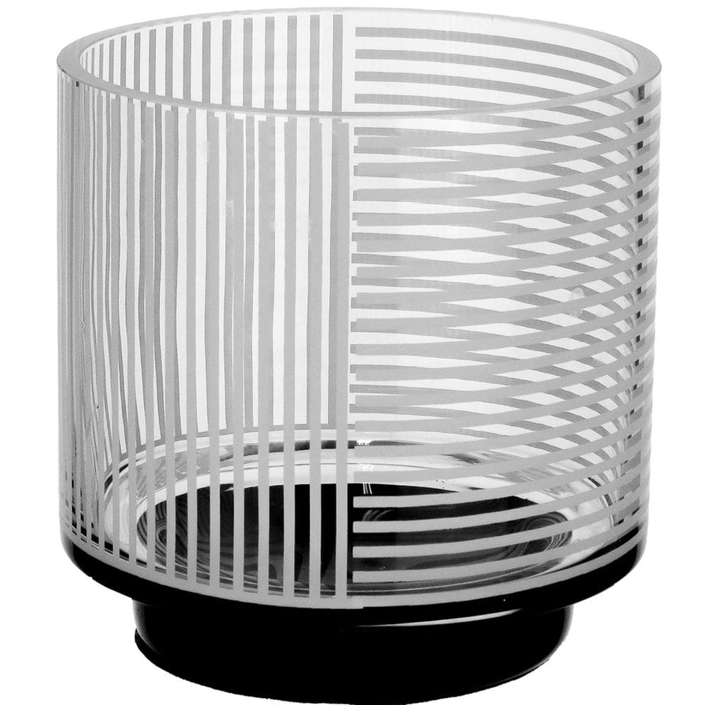 VASO DECORATIVO ENFEITE CASA LISTRAS HOME&CO VIDRO 12x12x12cm TRANSPARENTE