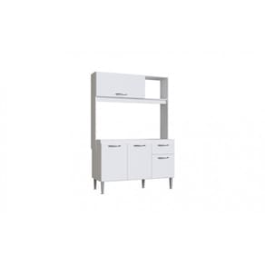 Cozinha Compacta Katy CZ 6041 04 Portas 01 Gaveta Branco - IRM Móveis