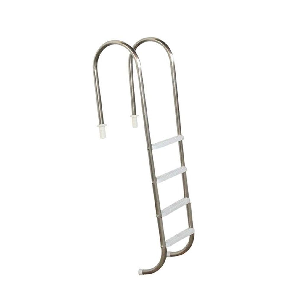 Escada para Piscina Marinheiro 1 1/2" em Aço Inox 4 Degraus Anatômicos em ABS - Sodramar