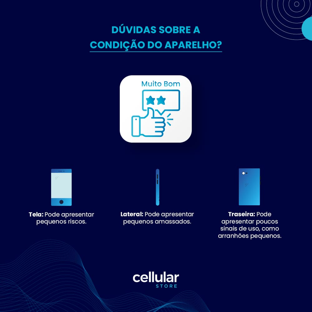 Usado: Motorola G100 256 GB Azul - Muito Bom