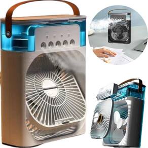 Portátil Branco Mini Ventilador Para Mesa