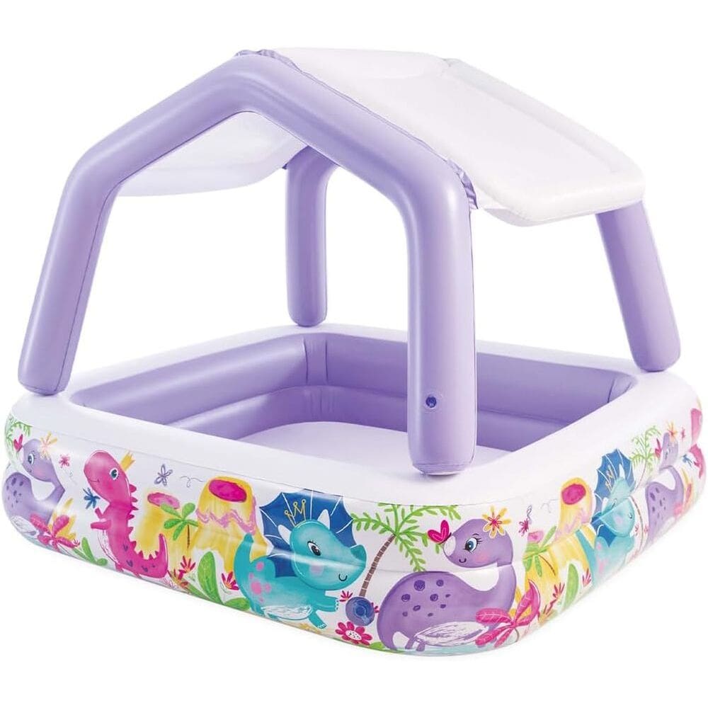 Piscina Inflável Infantil Lazer Cobertura Removível 295l Intex