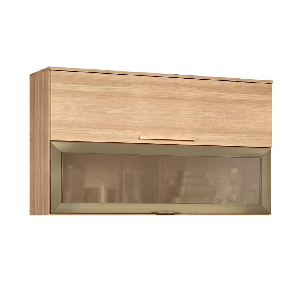Armário De Cozinha C/ Vidro 2 Portas 1,20m