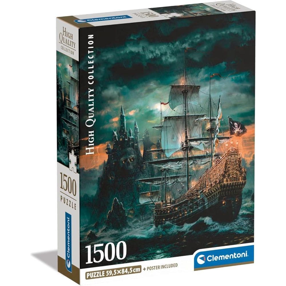 Puzzle 1500 Peças Navio Pirata - Clementoni