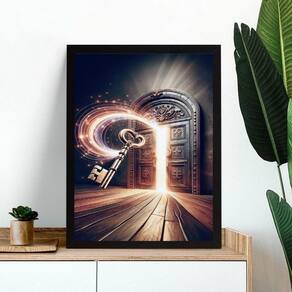 Quadro Arquétipo Da Chave Mágica 45X34Cm