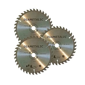 Kit 3 Disco Serra Para Madeira 180Mm 7.1/4`` 36 Dentes