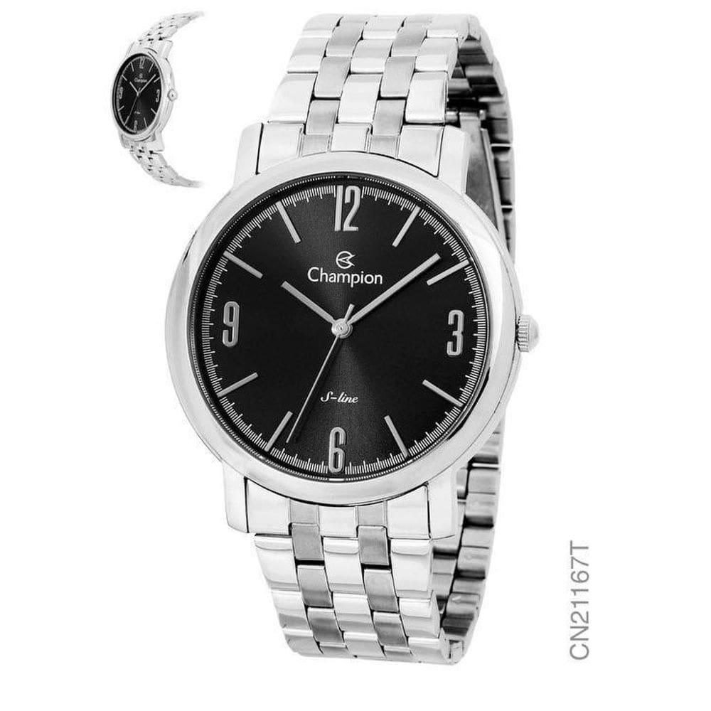 Relogio Champion Masculino Slim Fino Minimalista Cn21167T