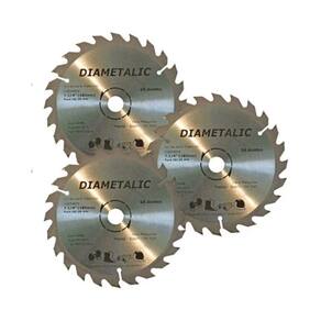 Kit 3 Disco Serra Para Madeira 180Mm 7.1/4`` 24 Dentes