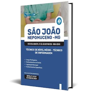 Apostila Prefeitura São João Nepomuceno Mg 2024 Técnico