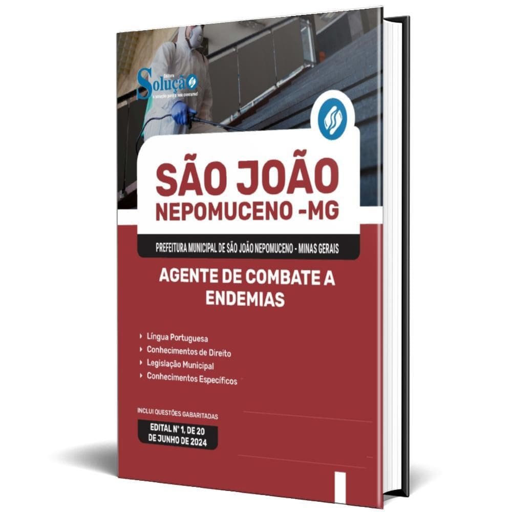 Apostila Prefeitura São João Nepomuceno Mg 2024 Agente