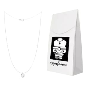 Colar Femino Ponto De Luz Prata 925 + Embalagem Presente