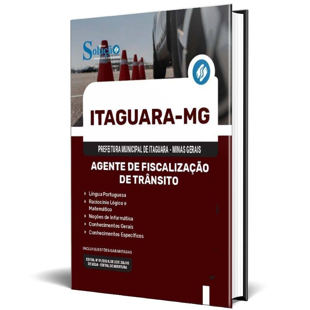 Apostila Prefeitura Itaguara Mg 2024 Agente Fiscalização
