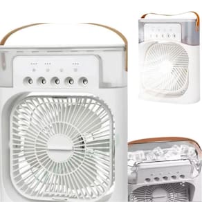 Branco Ventilador Compacto De Mesa E Portátil