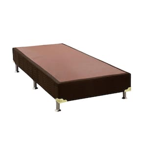 Cama Box Base Solteiro Americana Suede Brown (88x188x23) - Ortobom