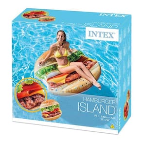 Bóia Inflavel Para Piscinas Hamburguer Intex