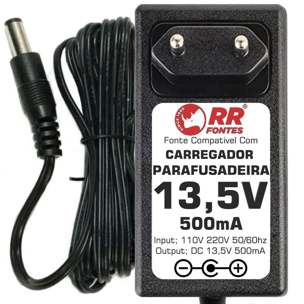 Carregador Fonte 13,5V Para Parafusadeira Bestfer Titanium