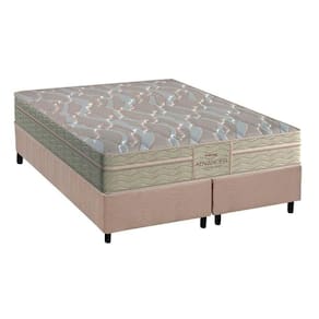 Cama Box Queen: Colchão Espuma Probel D45/EP Advanced Tech2000 Plus + Base CRC Suede Clean(158x198)