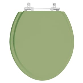 Assento Sanitario Poliéster Convencional Oval Verde Malva para vaso Deca