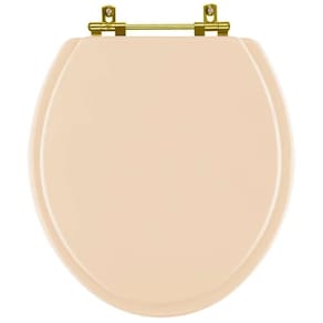 Assento Sanitario Poliéster Convencional Oval Rosa Floral para vaso Deca com Ferragem Dourada