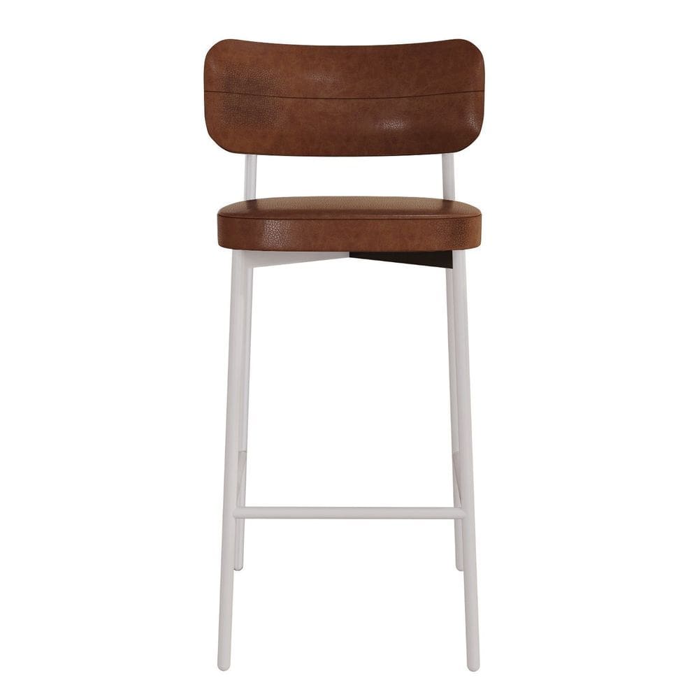 Banqueta Alloa Fixa com 4 Pés 50 X 44,7 X 163,5cm com 1 Unidade Whisky/Branco Epoxi