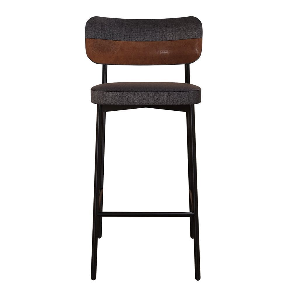 Banqueta Alloa Fixa com 4 Pés 50 X 44,7 X 163,5cm com 1 Unidade Preto/Whisky/Preto Epoxi