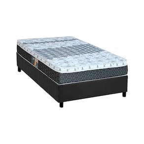 Cama Box Solteiro: Colchão Molas Castor Bonnel System Class + Base CRC Suede Gray(88x188)