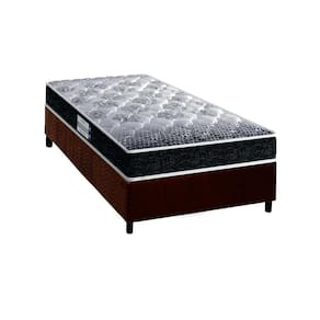 Cama Box Solteiro: Colchão Espuma Probel D33/EP Anatômico Advanced Tech1500 + Base CRC Suede Brown(88x188)