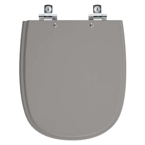 Assento Sanitário Soft Close Dona Beja Cinza Escuro para vaso Santa Clara