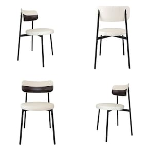 Cadeira Kyta Fixa com 4 Pés 50 X 44,7 X 83,8 Cm com 4 Unidades Palha/Café/Preto