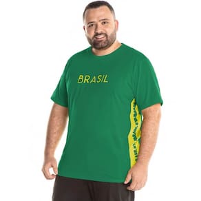 Camiseta do Brasil Plus Recorte Lateral