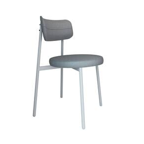 Cadeira Kyta Fixa com 4 Pés 50 X 44,7 X 83,8 Cm com 1 Unidade Cinza /Branco
