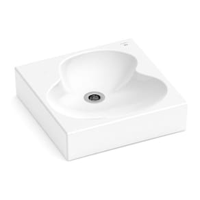 Kit 2 Cubas de Apoio 41x41cm Ruy Ohtake Roca Branco