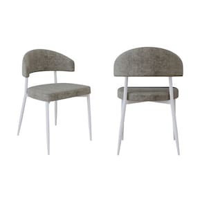 Cadeira Bless Fixa com 4 Pés 55 X 52,5 X 77,5 Cm com 2 Unidades Marrom/Branco