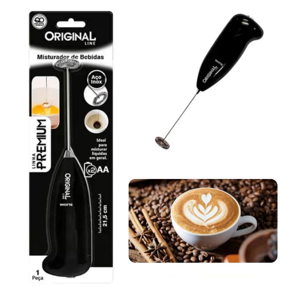 Misturador Portátil Espuma Leite Café  Line
